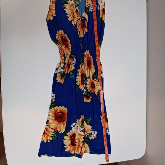 Women's Jensemingxia Sunflower Midi Spring/Summer Dress Size Med Very Stretchy - Picture 6 of 7